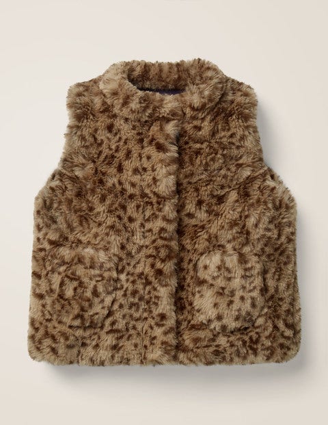Leopard Vest - Soft Truffle Brown Leopard Leopard Vest - Soft Truffle Brown Leopard