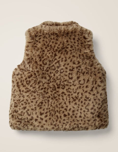Leopard Vest - Soft Truffle Brown Leopard Leopard Vest - Soft Truffle Brown Leopard