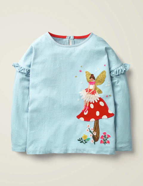 Fairy Appliqué T-Shirt - Cloudburst Blue Fairy Fairy Appliqué T-Shirt - Cloudburst Blue Fairy