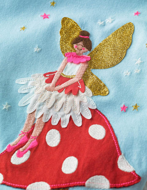 Fairy Appliqué T-Shirt - Cloudburst Blue Fairy Fairy Appliqué T-Shirt - Cloudburst Blue Fairy