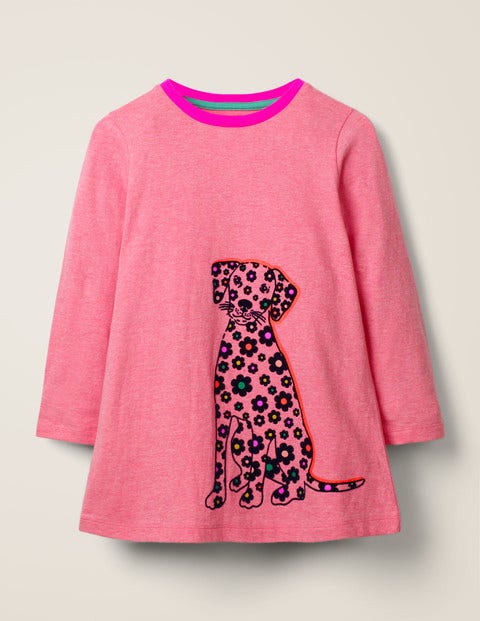Flocked Pets Tunic - Chalky Pink Marl Dog Flocked Pets Tunic - Chalky Pink Marl Dog