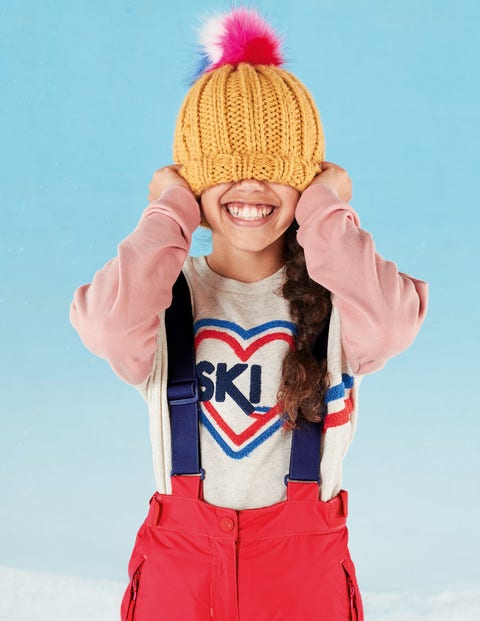 Ski Heart Sweatshirt - Oatmeal Marl Ski Heart Ski Heart Sweatshirt - Oatmeal Marl Ski Heart