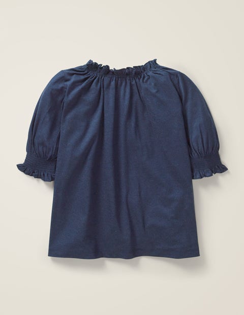 Gathered Detail Top - College Navy Gathered Detail Top - College Navy