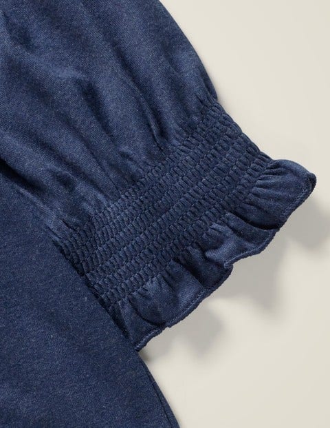 Gathered Detail Top - College Navy Gathered Detail Top - College Navy