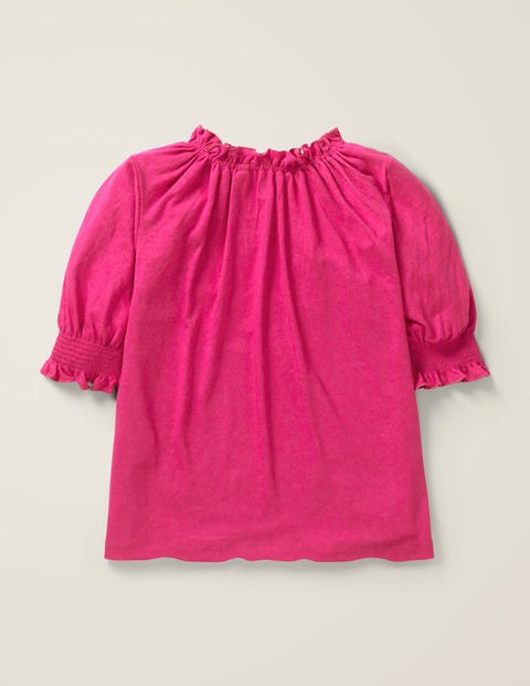 Gathered Detail Top - Pink Yarrow Gathered Detail Top - Pink Yarrow