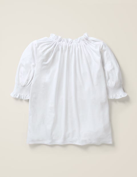 Gathered Detail Top - White Gathered Detail Top - White