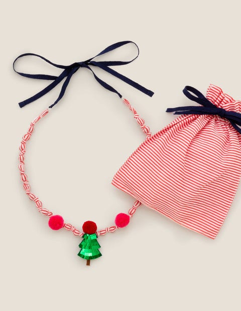 Fabric Necklace - Hike Green Christmas Tree Fabric Necklace - Hike Green Christmas Tree