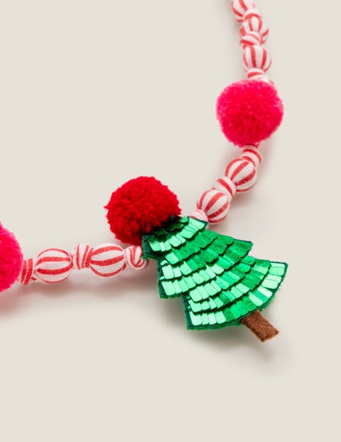 Fabric Necklace - Hike Green Christmas Tree Fabric Necklace - Hike Green Christmas Tree