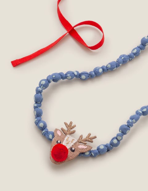 Fabric Necklace - Jolly Christmas Fabric Necklace - Jolly Christmas