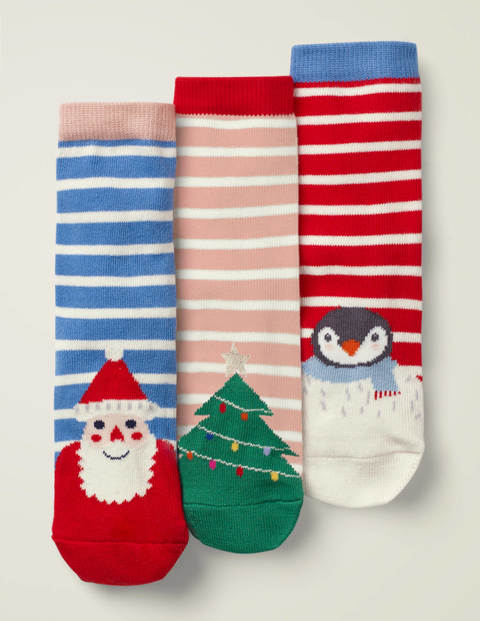 3 Pack Festive Socks - Jolly Christmas 3 Pack Festive Socks - Jolly Christmas
