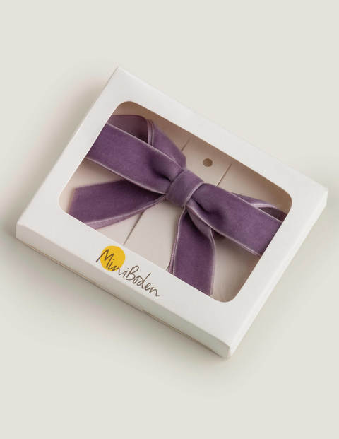 Party Bow Hair Clips - Cool Violet Party Bow Hair Clips - Cool Violet