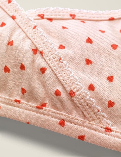 Printed Crop Top And Pants Set - Parisian Pink Hearts Printed Crop Top And Pants Set - Parisian Pink Hearts