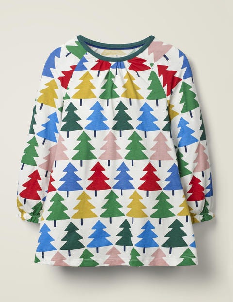 Gemusterte Tunika - Bunt, Weihnachtsbäume Gemusterte Tunika - Bunt, Weihnachtsbäume