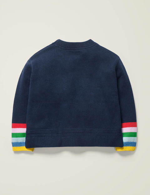Textured Knit Jumper - College Navy Textured Knit Jumper - College Navy