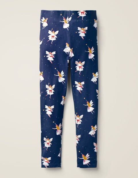 Fun Leggings - College Blue Festive Fairies Fun Leggings - College Blue Festive Fairies