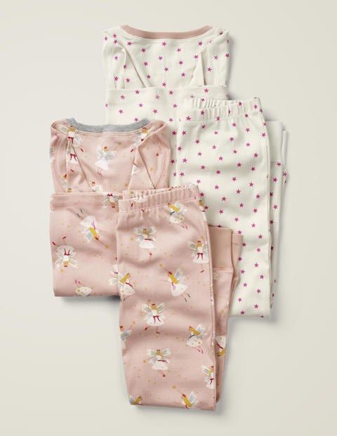 2 Pyjamas Longs - Fées festives rose/étoiles 2 Pyjamas Longs - Fées festives rose/étoiles