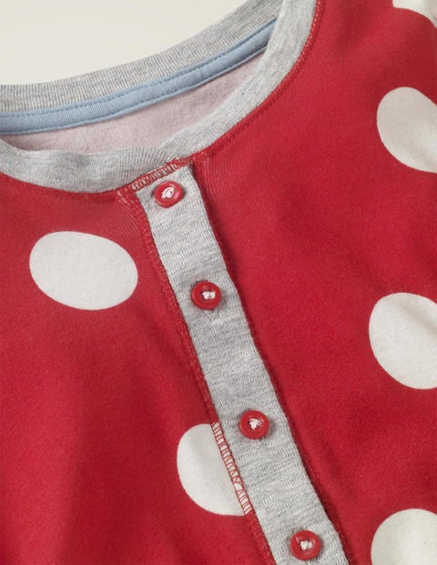 Combinaison-Pyjama Cosy - Pois rouge carmin Combinaison-Pyjama Cosy - Pois rouge carmin