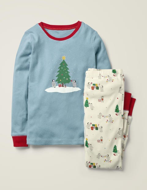 Cosy Long John Pyjamas - Multi Penguins Cosy Long John Pyjamas - Multi Penguins