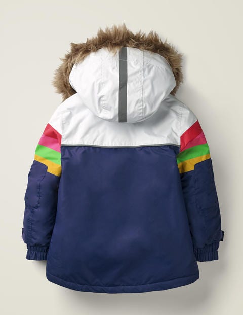 All-Weather Waterproof Jacket - Starboard Blue/Rainbow Stripe All-Weather Waterproof Jacket - Starboard Blue/Rainbow Stripe