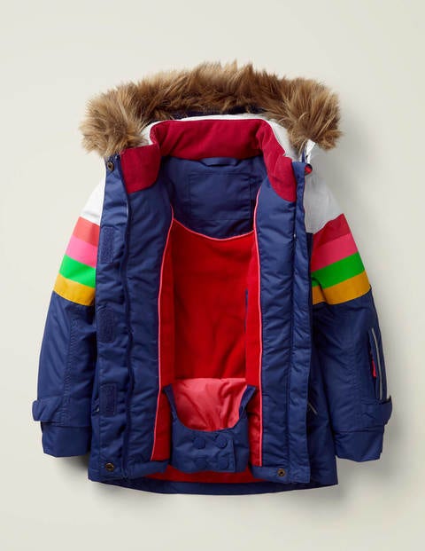 All-Weather Waterproof Jacket - Starboard Blue/Rainbow Stripe All-Weather Waterproof Jacket - Starboard Blue/Rainbow Stripe