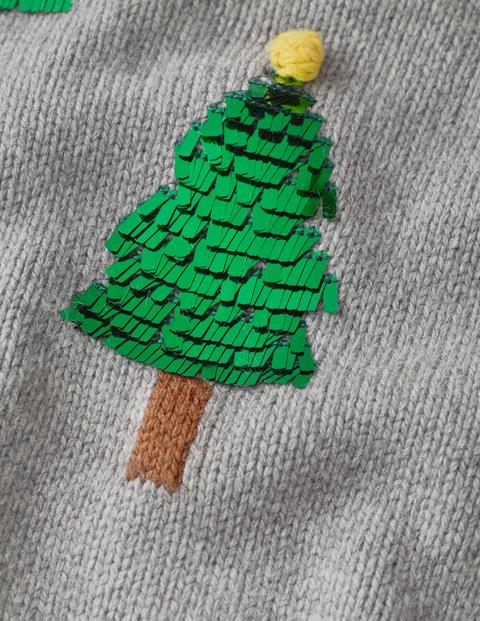 Cosy Christmas Day Jumper - Grey Marl Christmas Trees Cosy Christmas Day Jumper - Grey Marl Christmas Trees