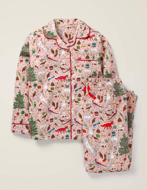 Cosy Festive Pyjama Set - Milkshake Pink Festive Family Cosy Festive Pyjama Set - Milkshake Pink Festive Family