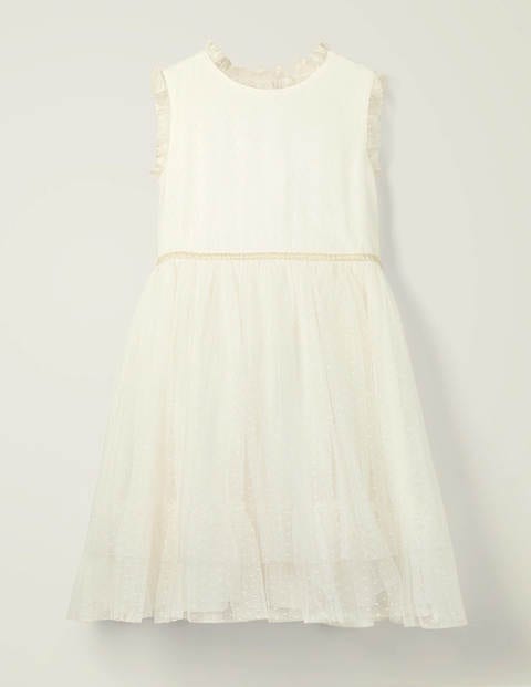 Festive Tulle Party Dress - Ivory Angel Festive Tulle Party Dress - Ivory Angel