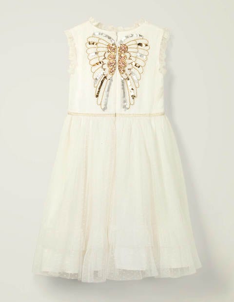 Festive Tulle Party Dress - Ivory Angel Festive Tulle Party Dress - Ivory Angel