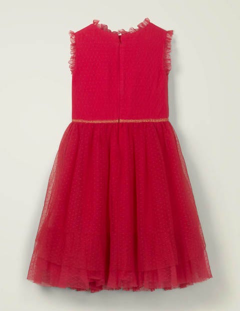 Festive Tulle Party Dress - Rockabilly Red Robins Festive Tulle Party Dress - Rockabilly Red Robins