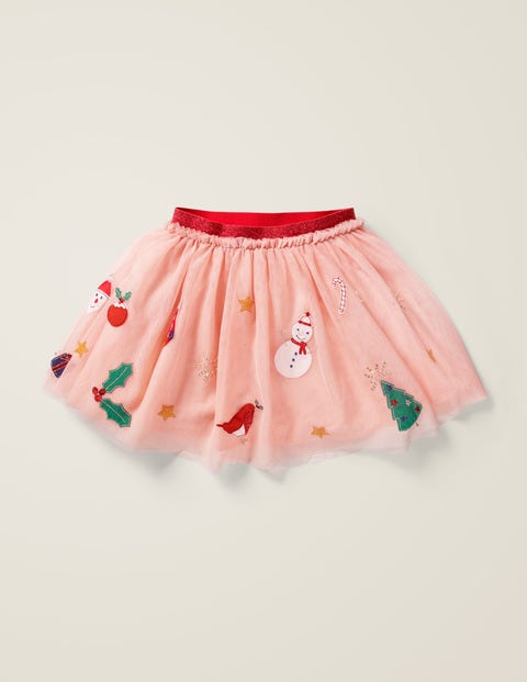 Festive Appliqué Tulle Skirt - Provence Dusty Pink Festive Festive Appliqué Tulle Skirt - Provence Dusty Pink Festive