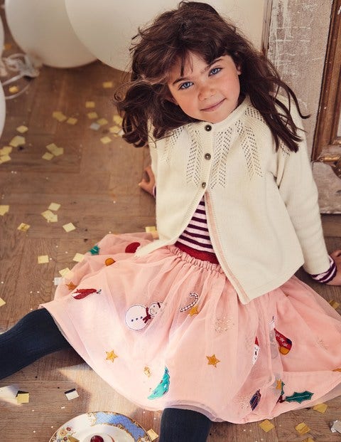 Festive Appliqué Tulle Skirt - Provence Dusty Pink Festive Festive Appliqué Tulle Skirt - Provence Dusty Pink Festive