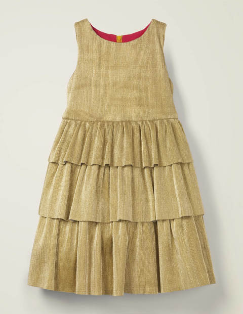 Sparkle Tiered Dress - Gold Sparkle Sparkle Tiered Dress - Gold Sparkle