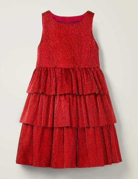 Sparkle Tiered Dress - Rockabilly Red Sparkle Sparkle Tiered Dress - Rockabilly Red Sparkle