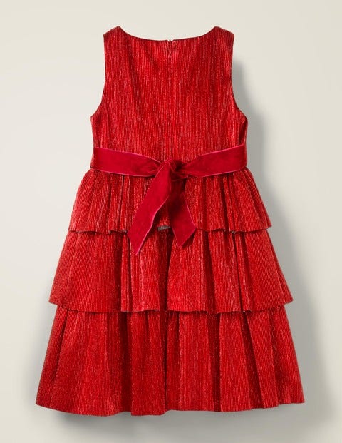Sparkle Tiered Dress - Rockabilly Red Sparkle Sparkle Tiered Dress - Rockabilly Red Sparkle