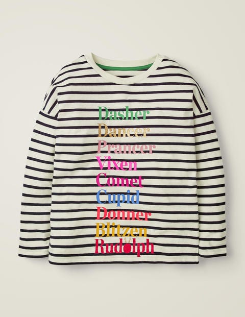 Festive Fun T-Shirt - Ivory Reindeer Festive Fun T-Shirt - Ivory Reindeer