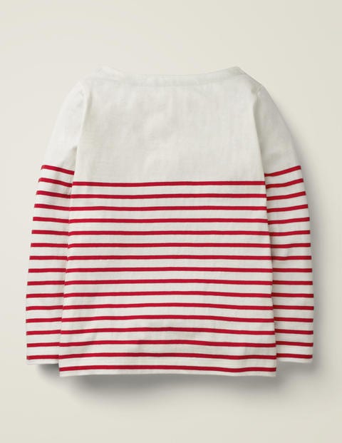Festive Appliqué Breton - Rockabilly Red/Ivory Snowman Festive Appliqué Breton - Rockabilly Red/Ivory Snowman