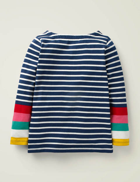 Everyday Breton - Ivory/Navy Rainbow Cuff Everyday Breton - Ivory/Navy Rainbow Cuff