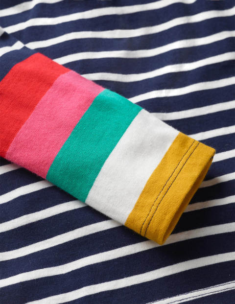 Everyday Breton - Ivory/Navy Rainbow Cuff Everyday Breton - Ivory/Navy Rainbow Cuff