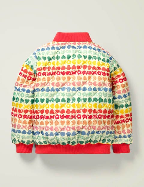 Gesteppte Bomberjacke - Bunt, Maritimes Geomuster Gesteppte Bomberjacke - Bunt, Maritimes Geomuster
