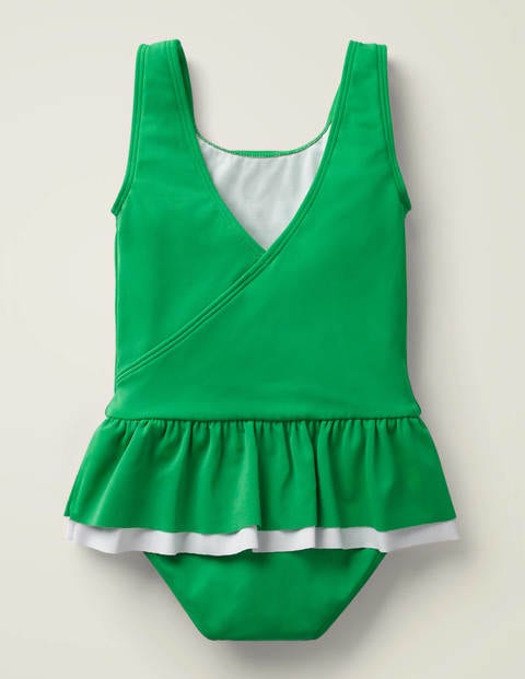 Novelty Appliqué Swimsuit - Shamrock Green Flowers Novelty Appliqué Swimsuit - Shamrock Green Flowers
