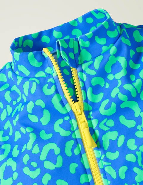 Long-Sleeved Swimsuit - Oasis Blue Leopard Spots Long-Sleeved Swimsuit - Oasis Blue Leopard Spots