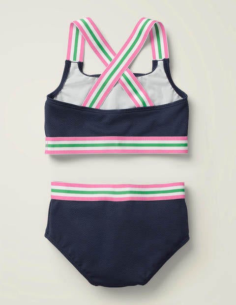 Textured Bikini Set - Deep Sea Blue Textured Bikini Set - Deep Sea Blue