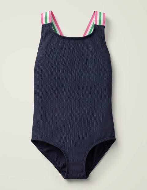Textured Swimsuit - Deep Sea Blue Textured Swimsuit - Deep Sea Blue
