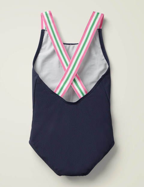 Textured Swimsuit - Deep Sea Blue Textured Swimsuit - Deep Sea Blue