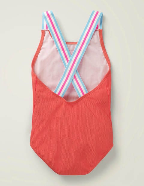 Textured Swimsuit - Sunset Red Textured Swimsuit - Sunset Red