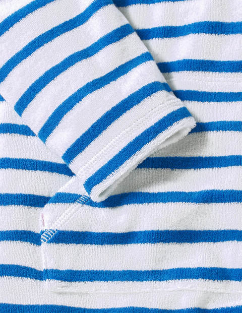 Stripy Towelling Beach Dress - Bold Blue/White Stripy Towelling Beach Dress - Bold Blue/White
