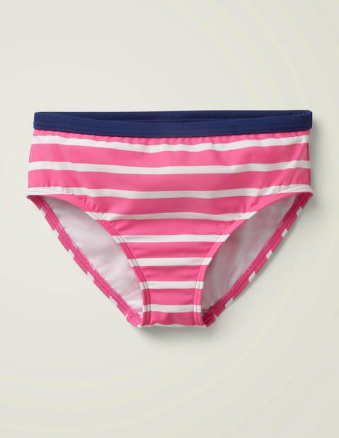 Stripy Bikini Bottoms - Sweet Pink/Ivory Stripy Bikini Bottoms - Sweet Pink/Ivory