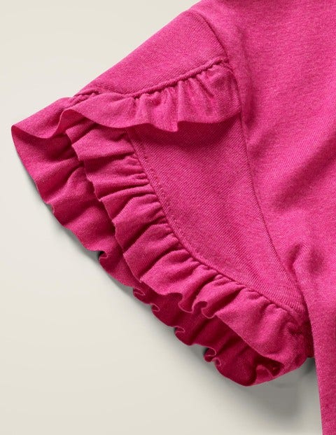 Frill Wrap Sleeve Top - Pink Yarrow Frill Wrap Sleeve Top - Pink Yarrow