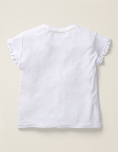 Frill Wrap Sleeve Top - White Frill Wrap Sleeve Top - White