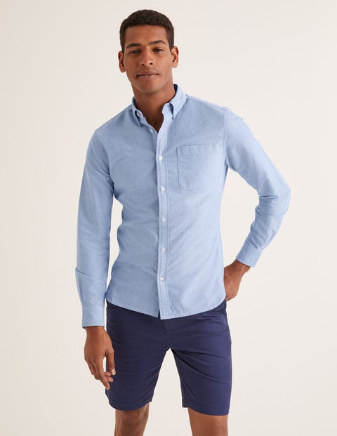 Slim Fit Oxford Shirt - Blue Slim Fit Oxford Shirt - Blue